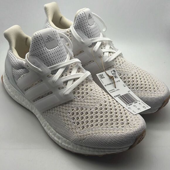 Adidas Ultraboost 1.0 White Gum Silver 1D9689 Running Shoes‎ NWB Women's size 8 - Picture 1 of 10